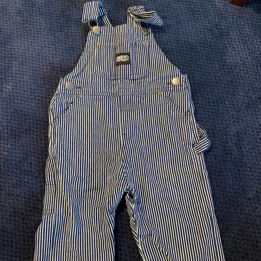 EUC Key railroad overalls.